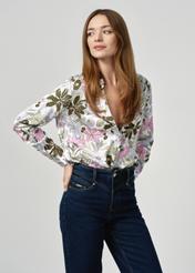 Airy floral shirt for women KOSDT-0155-15(W24)-03