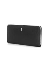 Large black leather women's wallet PORES-0800P-99(Z24)-04