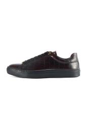 Women's leather shoes in burgundy color BUTYD-1188-09(Z25), product view from the side on a white background.-02