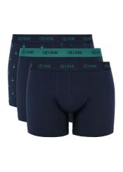 Three-pack of navy blue men's boxers ZESMB-0007-69(Z24)-01