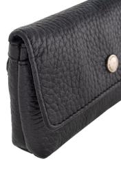 Non-stiff black leather wallet PORES-0895-99(Z23)-05