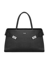 Black large women's handbag TOREC-1373-9I(Z26), front product view on white background.