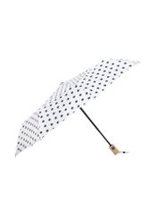 Cream women's folding umbrella PARSD-0034-0P(W26), front product view on white background.