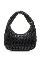 Black women's shoulder bag TOREC-1101-99(Z25), product view from the back on a white background.