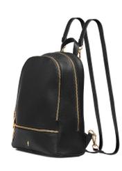 Black leather women's backpack PLCDS-0004-99(W25)