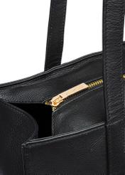 Black leather large women's handbag TORES-1086-99(W25)