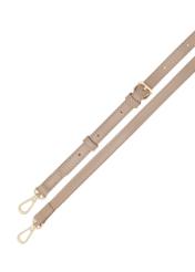 Small beige women's handbag TOREC-1163-1D(W26), view of the product strap on a white background.