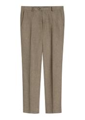 Men's dark brown suit trousers SPOMT-0098-1I(W26)