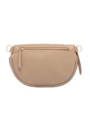 Beige women's waist bag TOREC-1191-1B(W26), back view of the product on a white background.