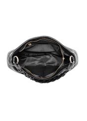 Women's semi-circular leather handbag TORES-0945-99(Z23)-05