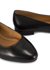 Black leather ballerinas BUTYD-1049B-99(W26)