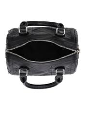 Black women's trunk handbag TOREC-1339-99(Z26), product view inside on white background.