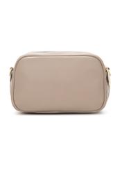 Beige medium women's handbag TOREC-1121-1D(W26), product view from the back on a white background.