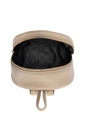 Beige leather women's backpack TORES-0898C-80(W25)-05