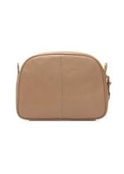 Beige leather women's shoulder bag TORES-0806D-81(W25)-03