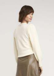 Cream women's sweater SWEDT-0168-12(Z22)-04