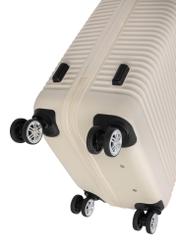 Medium suitcase on wheels WALAB-0040-0C-24(W26), close-up of the product wheels on a white background.