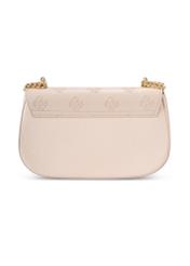 Cream messenger bag with monogram TOREC-1161-0B(W26) - back view of the product, on a white background.