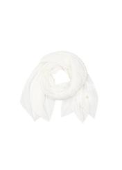 White women's scarf with crease SZADT-0157-11(W24)-01