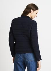 Women's navy blue quilted jacket KURDT-0363-69(W22)-04