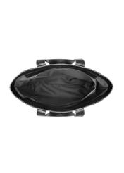 Black women's shopper bag TOREC-1133-99(W26), product view from the inside on a white background.