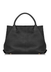 Women's black leather handbag TORES-1007-99(W24)-04