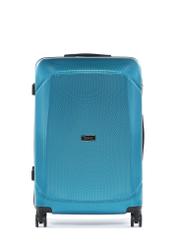 Large suitcase on wheels WALPC-0014-7B-28(W26), front view of the product on a white background.