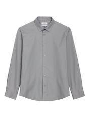 Light gray men's slim shirt KOSMT-0351A-9B(Z26) - front product view, on white background.