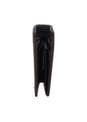 Brown leather men's wallet PORMS-0734-1I(Z26), side product view on white background.