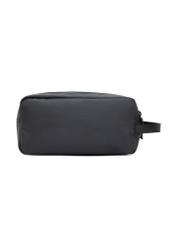 Black men's cosmetic bag TORMN-0394-9J(W26) - product view from the back, on a white background.