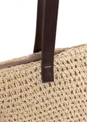 Large women's straw handbag TOREC-0692-81(W22)-04