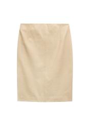 Yellow leather skirt SPCDS-0031-2A(W26)