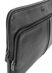Black leather laptop briefcase TORMS-0455-99(W25)