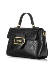 Black small croco women's handbag TOREC-0962-97(Z24) pic. 4