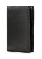 Men's leather small wallet PORMS-0628A-98(Z25), diagonal product view on white background.