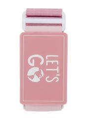 Luggage belt in pink color AW-011-0002-5D(W26), product view from the front on a white background.