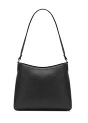 Black leather handbag TORES-0975F-99(Z26) - product view from the back, on a white background.