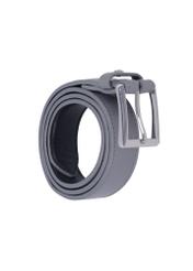 Graphite women's leather belt PASDS-0346-9D(Z26), diagonal product view on white background.