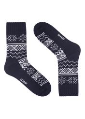 Two-pack of men's winter socks ZESMT-0070-7D(Z26), front product view on white background.