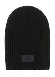 Men's black winter cap CZAMT-0011-99(Z23)-02