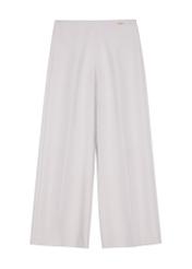 Light beige women's wide pants SPODT-0118-80(Z25), front product view on white background.