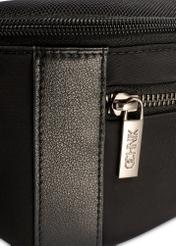 Men's black nylon waist bag TORMN-0407-99(W26)