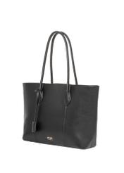 Black women's shopper bag TOREC-1241-9I(Z26) - diagonal product view, on a white background.