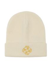 Women's cream winter cap CZADT-0079A-12(Z23)-02