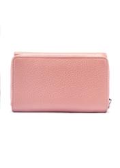 Pink leather medium women's wallet PORES-0801F-31(W25)