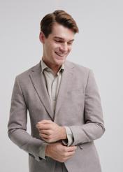 Beige men's suit jacket MARMT-0013-81(W24)-02