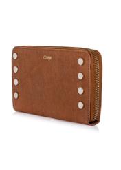 Brown leather women's wallet PORES-0851-88(W23)-02