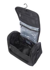 Black large cosmetic bag WALNY-0045-99-14(W26), product view inside on white background.