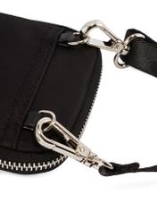 Black fabric women's bag TOREN-0331-99(Z25), close-up of the product detail on a white background.
