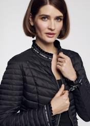 Women's quilted jacket with ribbons KURDT-0294-99(W23)-04